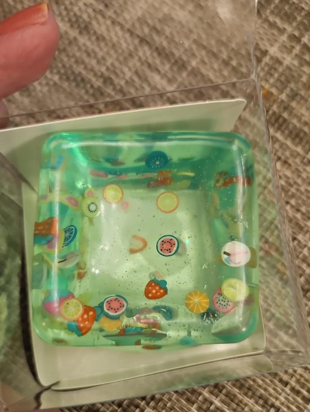 NEW! Squeez Ball Fruit Print Squeeze Ball Green
